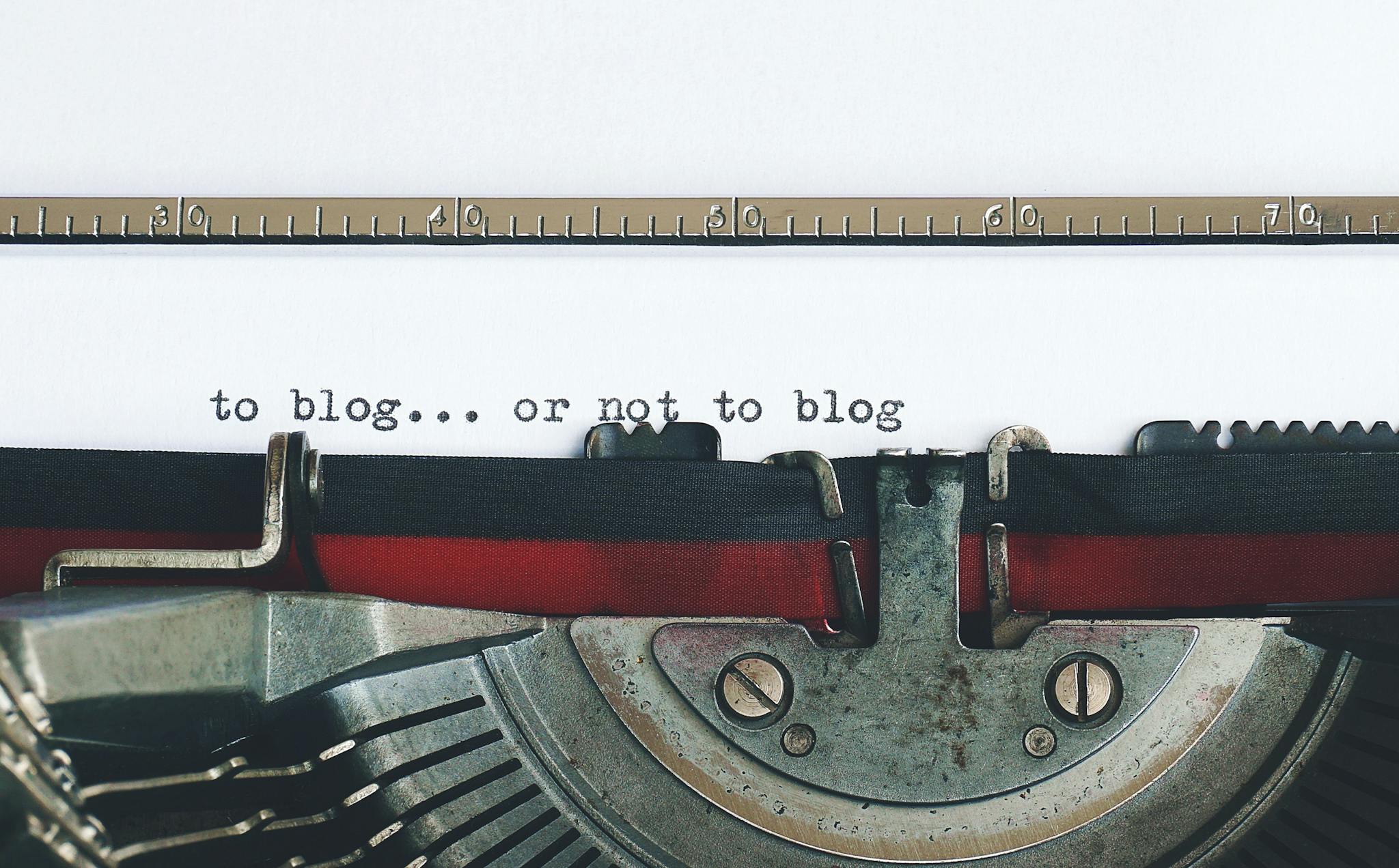 Services 4 classic typewriter with to blog or not